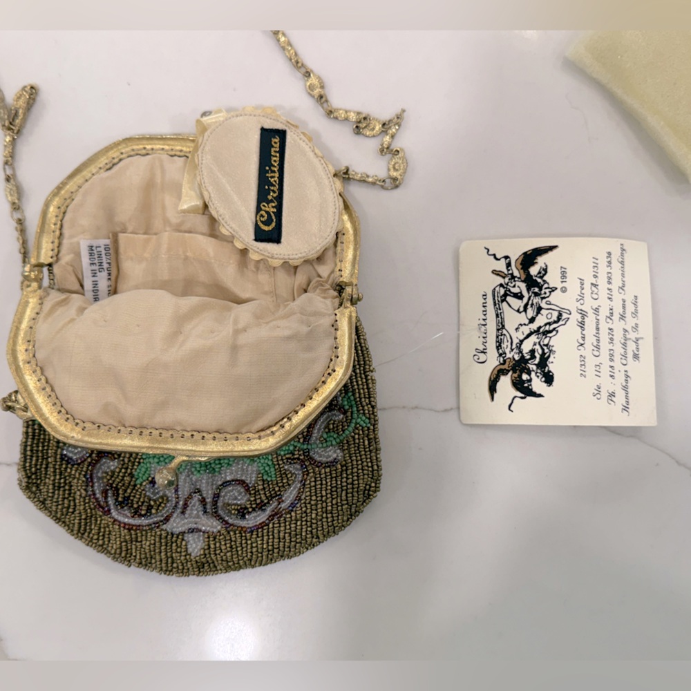 Christiana Beaded Silk Handbag, Style 120258, NWT - Picture 5 of 5